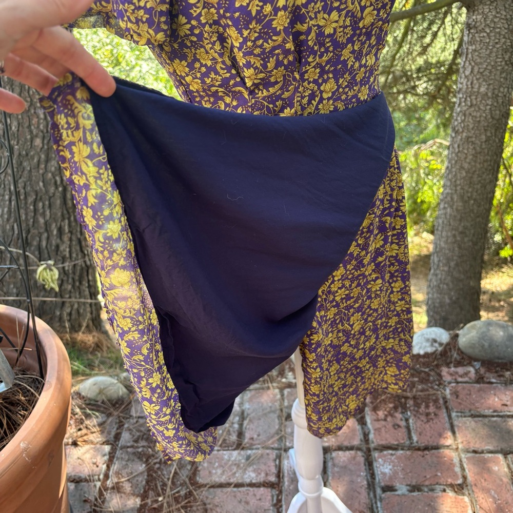 MELLODAY Purple and Yellow Floral Dress - Picture 8 of 9